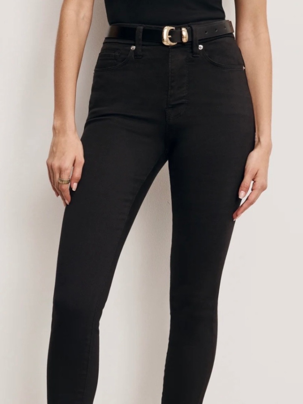 Good American Good Legs Skinny Cropped Jeans